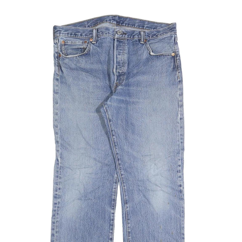 LEVI'S Mens Jeans Blue Regular Straight Denim Light W34 L32 Classic Vintage
