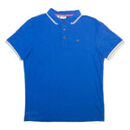 CALVIN KLEIN Mens Polo Shirt Blue M