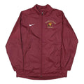 NIKE Mens Maroon Pasadena City College Football Track Jacket L Polyester Blend