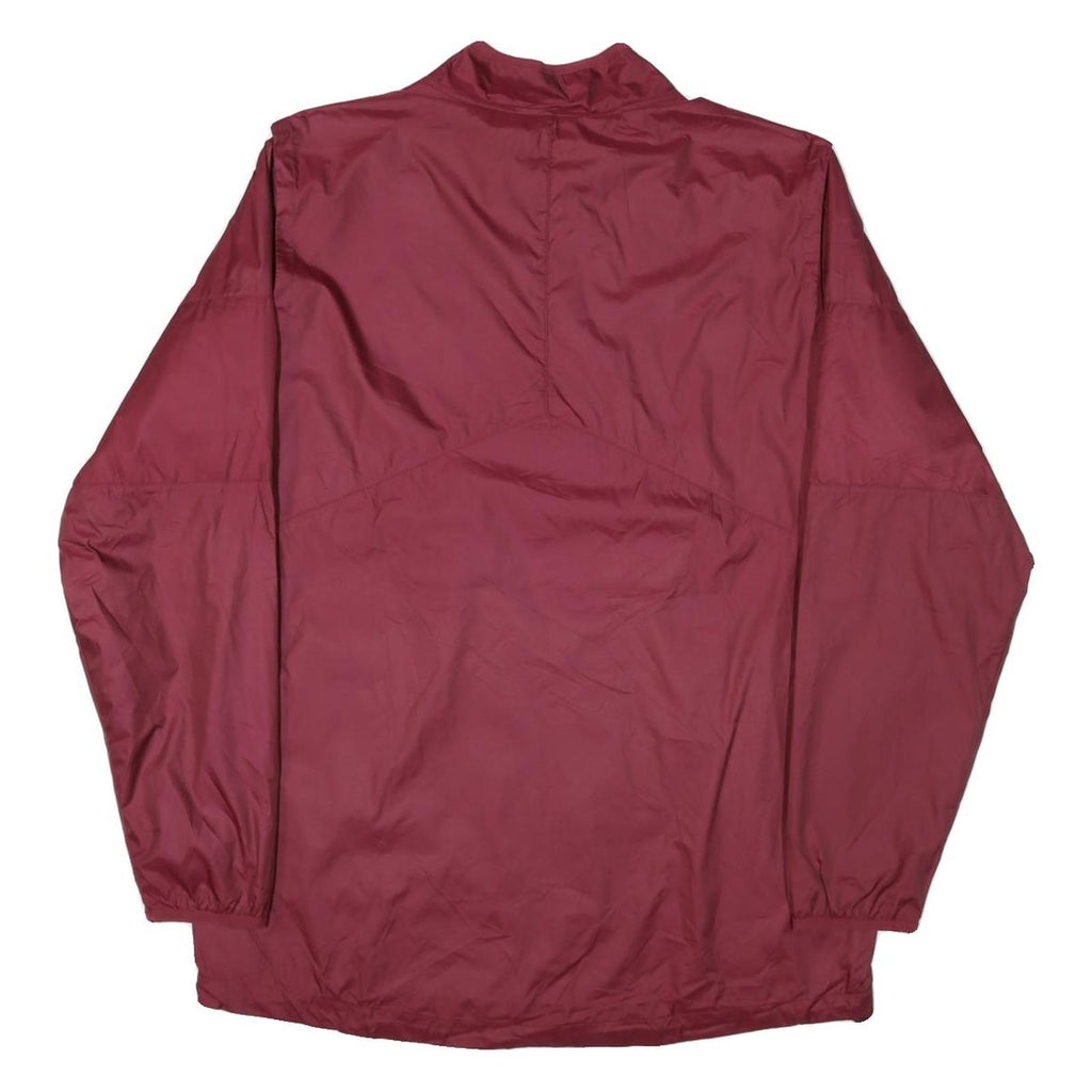 NIKE Mens Maroon Pasadena City College Football Track Jacket L Polyester Blend