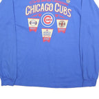 GILDAN Mens Blue Chicago Cubs Baseball Long Sleeve Crew Neck XL World Series