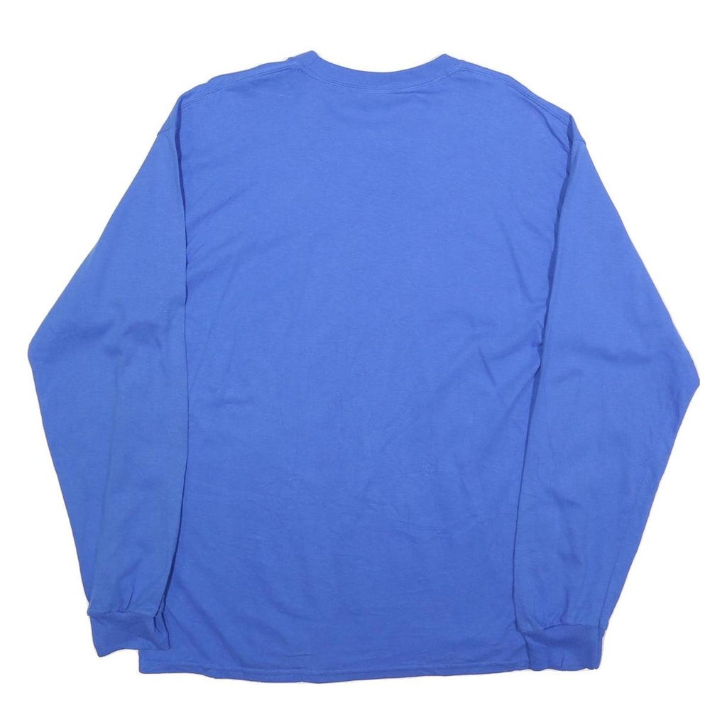 GILDAN Mens Blue Chicago Cubs Baseball Long Sleeve Crew Neck XL World Series