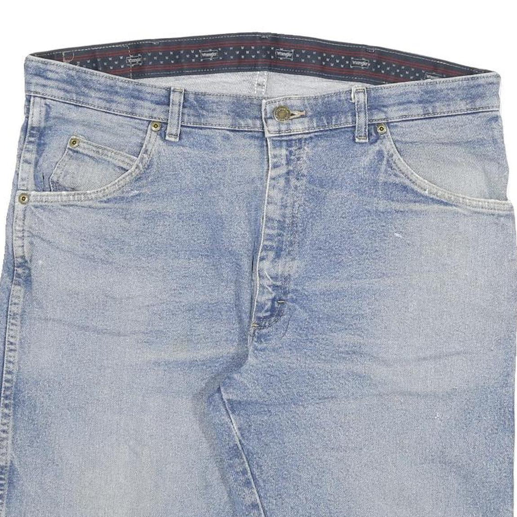 WRANGLER Mens Shorts Blue Casual Denim 2XL W36 Cotton Blend Relaxed Fit