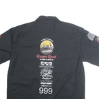 DICKIES Mens Black Ranger Road Printed Cotton Blend Short Sleeve Shirt L