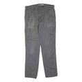 CARHARTT Mens Cotton Blend Grey Regular Straight Trousers W38 L34 Workwear Zip