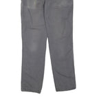 CARHARTT Mens Cotton Blend Grey Regular Straight Trousers W38 L34 Workwear Zip