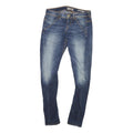 GUESS Womens Blue Slim Skinny Denim Medium W27 L27 Cotton Blend Zip Jeans