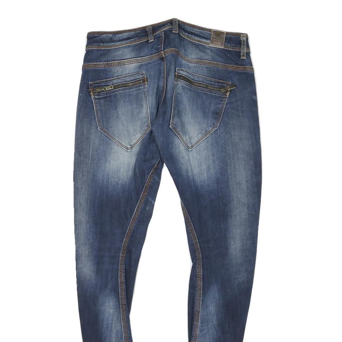 GUESS Womens Blue Slim Skinny Denim Medium W27 L27 Cotton Blend Zip Jeans