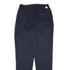 DICKIES Mens Cotton Blend Navy Relaxed Straight Trousers W32 L37 Workwear