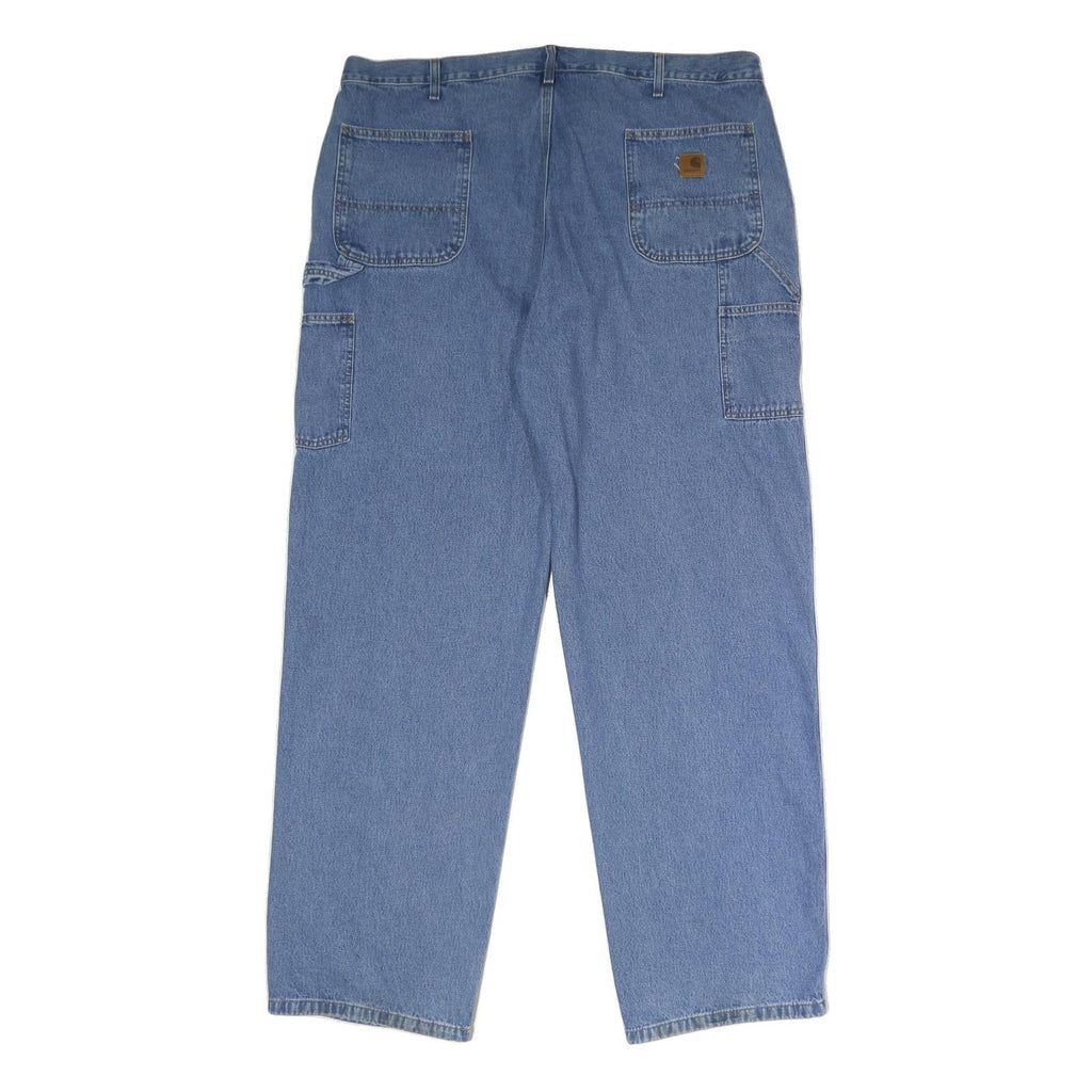CARHARTT Mens Blue Classic Straight Denim Jeans W44 L34 Workwear Heavy Duty