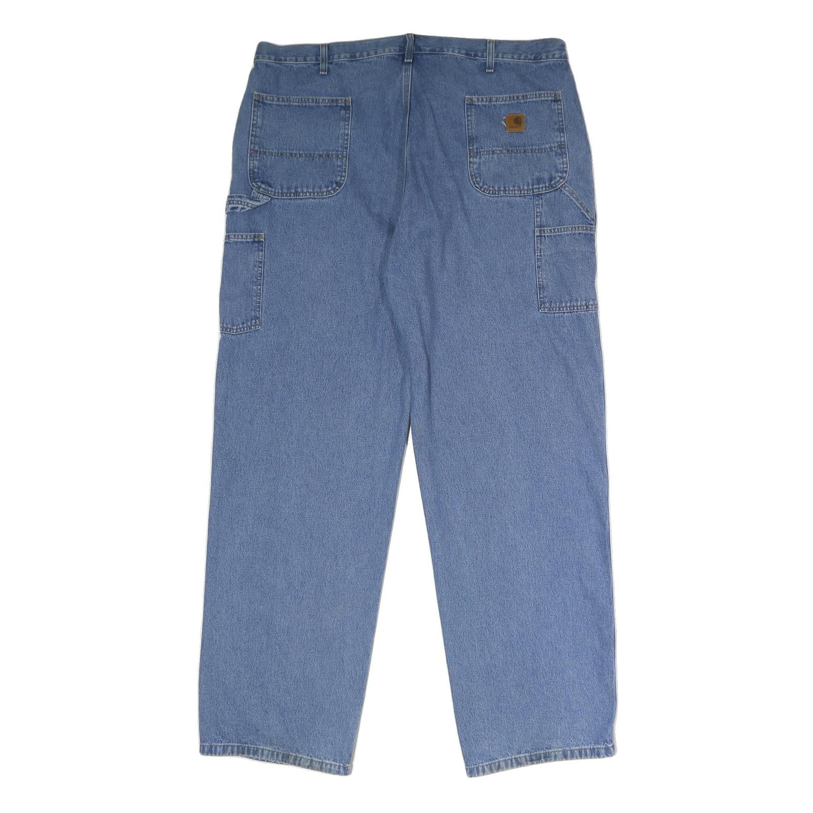 CARHARTT Mens Blue Classic Straight Denim Jeans W44 L34 Workwear Heavy Duty