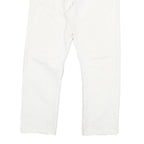 DICKIES Mens Regular Fit White Cotton Blend Jeans W32 L26 Zip Pockets