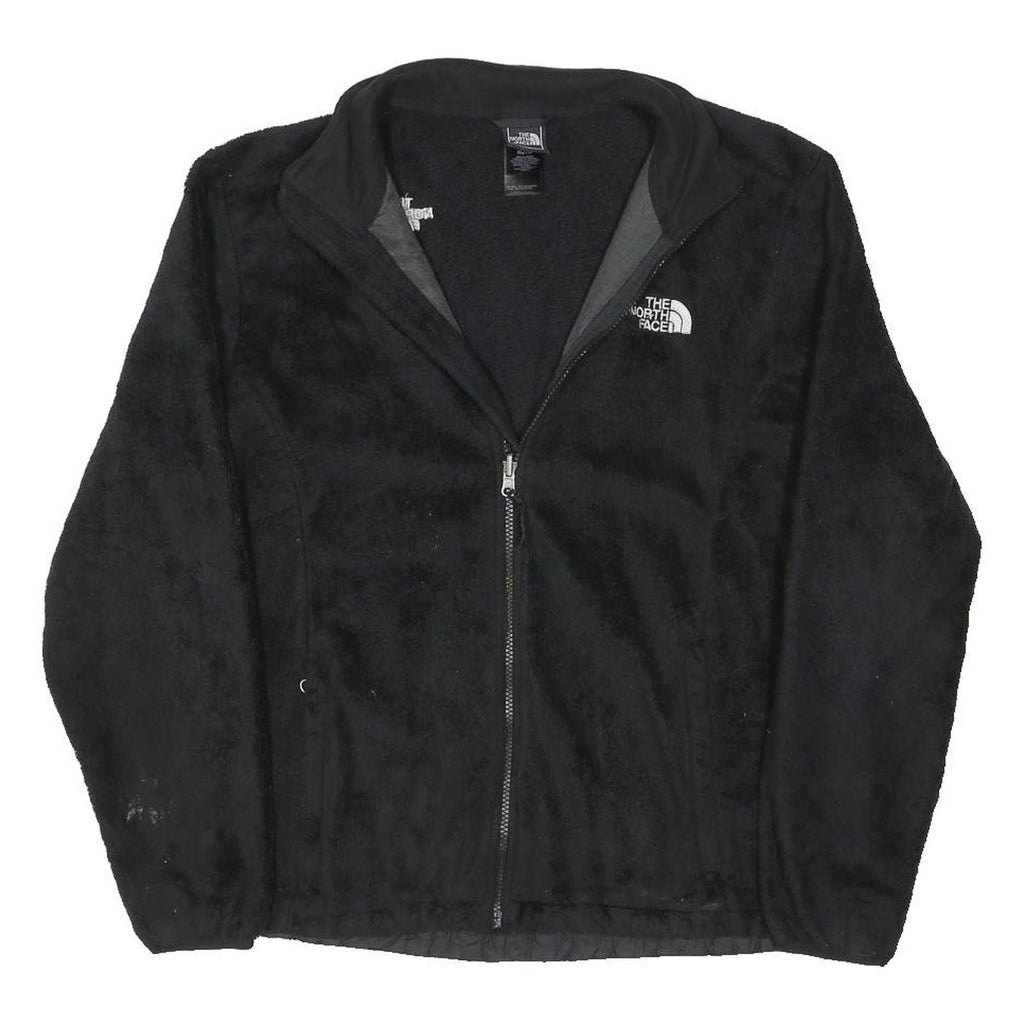THE NORTH FACE Womens Black Fleece Jacket XL Polyester Blend Zip Outdoor Warm