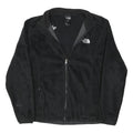 THE NORTH FACE Womens Black Fleece Jacket XL Polyester Blend Zip Outdoor Warm