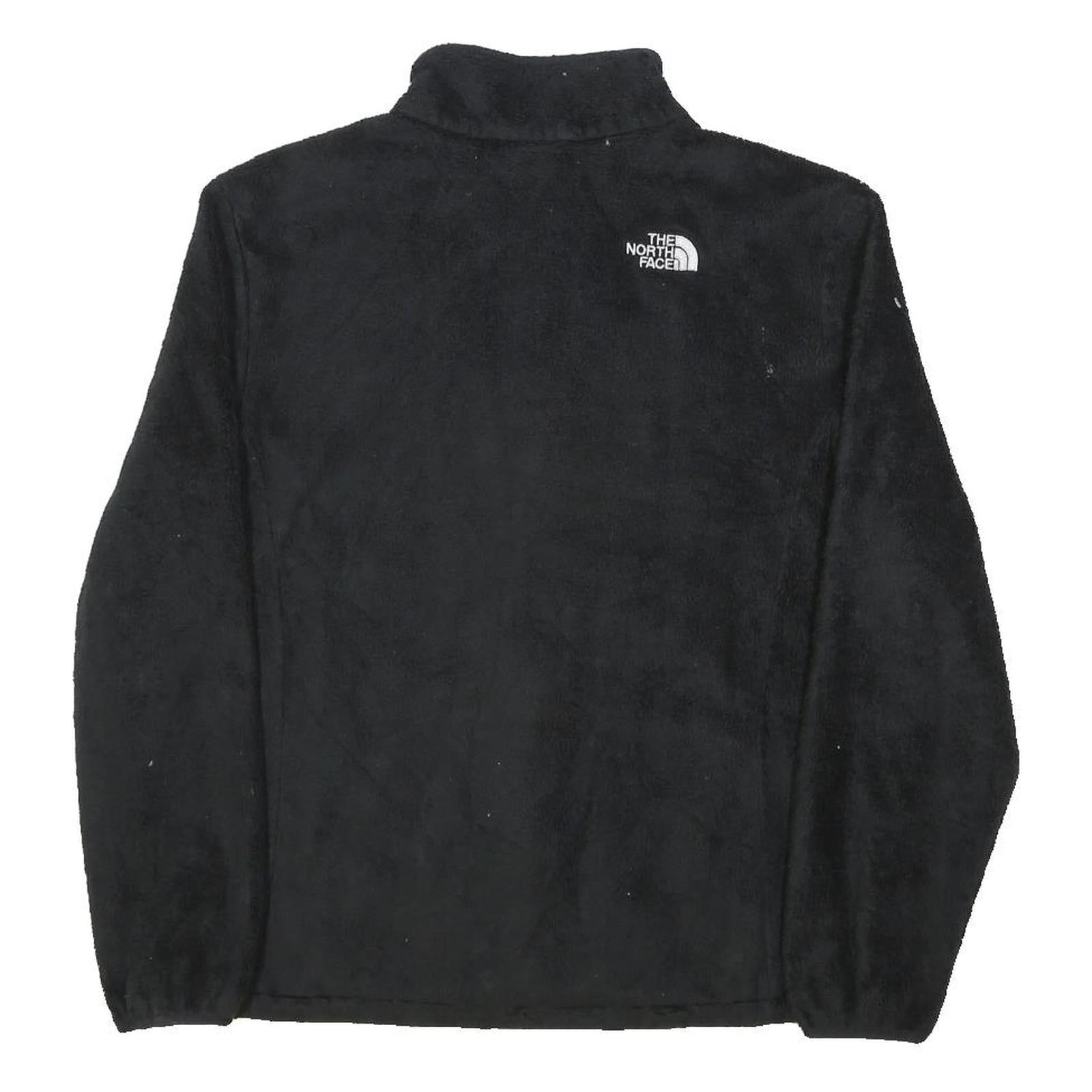 THE NORTH FACE Womens Black Fleece Jacket XL Polyester Blend Zip Outdoor Warm