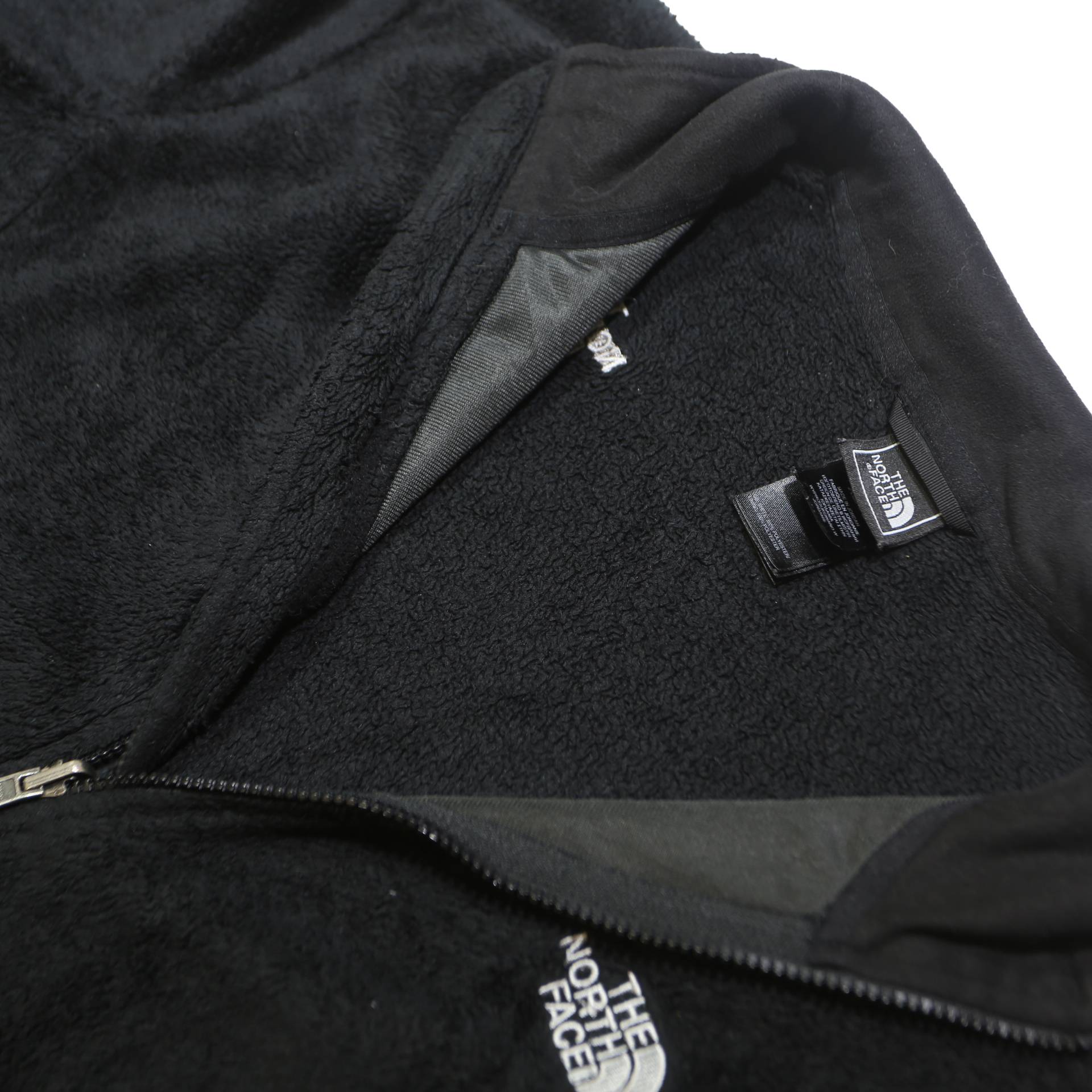 THE NORTH FACE Womens Black Fleece Jacket XL Polyester Blend Zip Outdoor Warm
