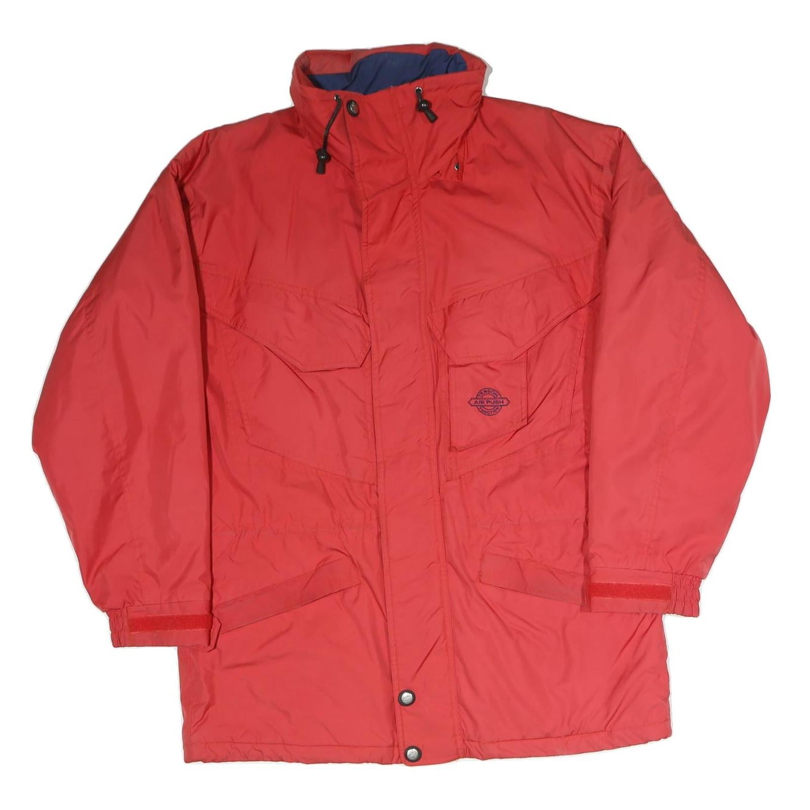 AIR PUSH Mens Red L Polyester Blend Jacket Zip Long Sleeve Outdoor Casual