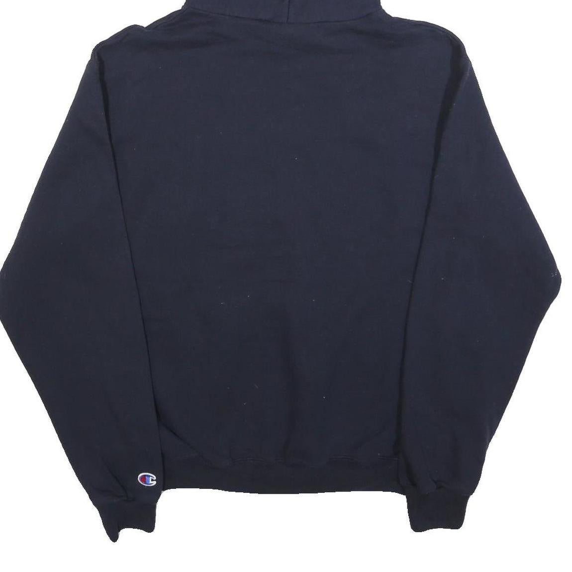 CHAMPION Mens Navy Blue Old Dominion University Pullover Hoodie M Cotton Blend