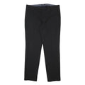 JOOP! Mens Wool Blend Black Slim Straight Trousers W38 L32 Formal Slip On