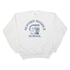 HAINES Buford Middle School Mens Sweatshirt Grey USA L