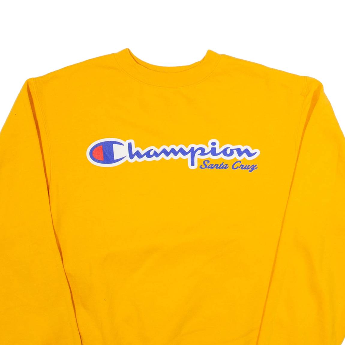CHAMPION Santa Cruz Mens Sweatshirt Yellow USA S