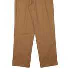 PETER HOLM Womens Cotton Blend Brown Regular Fit Straight Trousers W27 L32