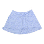 ADIDAS Womens Blue Polyester Blend Pleated Midi Skirt M Athletic Casual