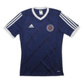 ADIDAS Mens Blue Indiana Fire Juniors Football Shirt S Short Sleeve V-Neck