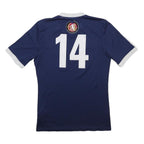 ADIDAS Mens Blue Indiana Fire Juniors Football Shirt S Short Sleeve V-Neck
