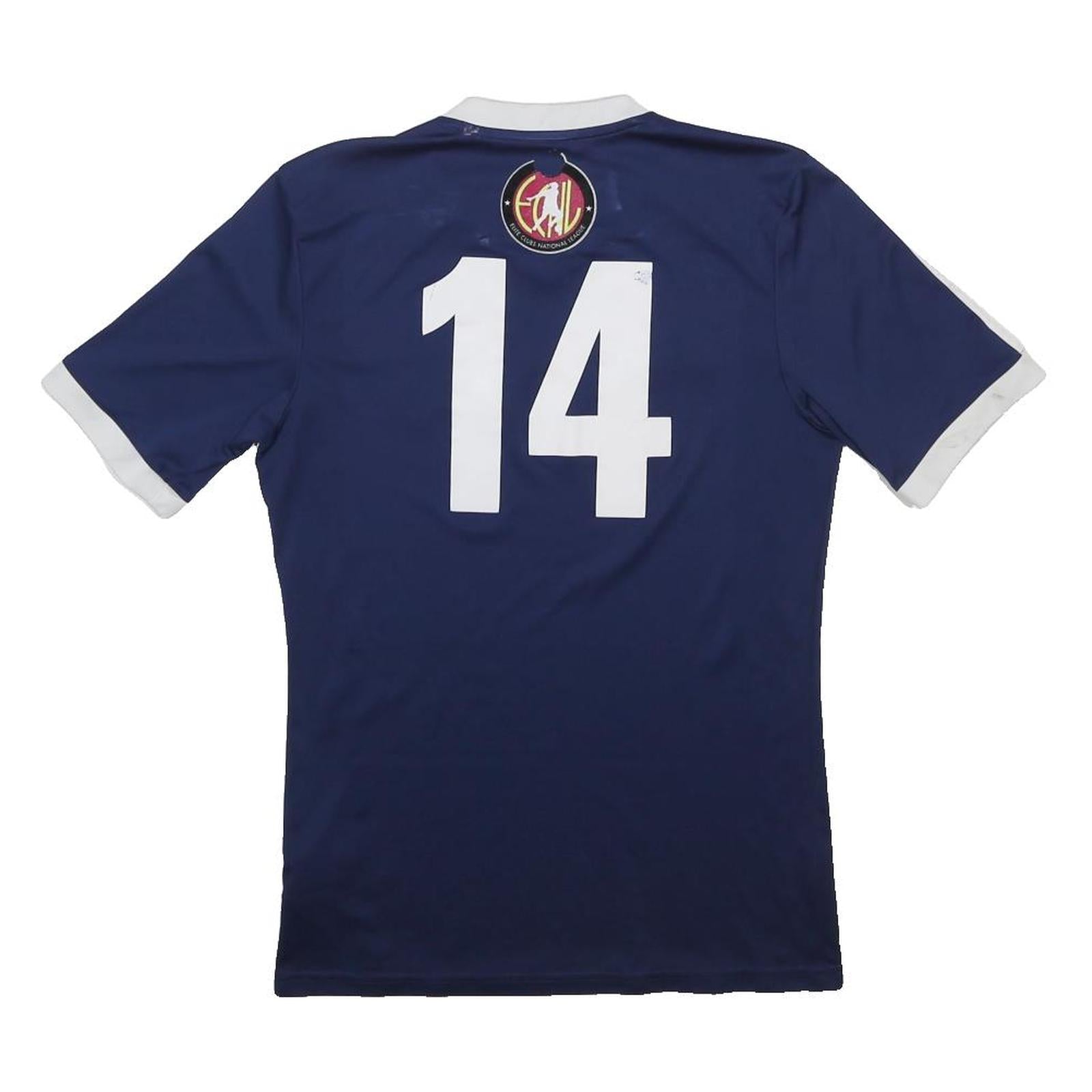 ADIDAS Mens Blue Indiana Fire Juniors Football Shirt S Short Sleeve V-Neck
