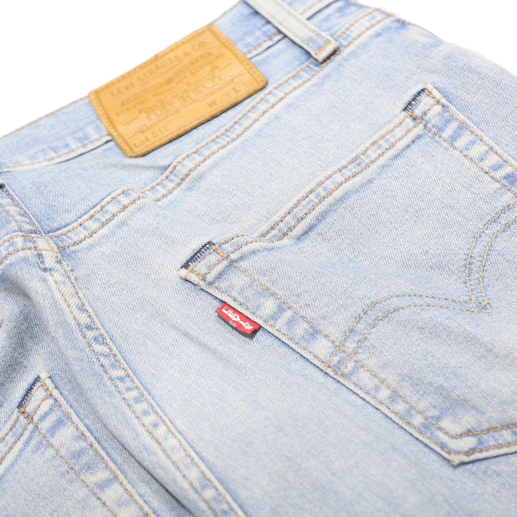 LEVI'S 512 BIG E Mens Slim Light Blue Denim W29 L30 Slim Fit Zip Fly Jeans