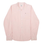 HILFIGER DENIM Mens Pink Cotton Shirt XL Casual Long Sleeve Pocket