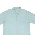 BATICK BAY Mens Blue Rayon Shirt XL Casual Button Down Summer