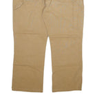 DICKIES Mens Jeans Beige Regular Straight Denim W40 L30 Cotton Blend Zip