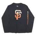 FANATICS Mens Black San Francisco Baseball Long Sleeve Crew Neck XL Cotton Blend