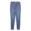 LEVI'S 720 Womens Slim Blue Denim Medium Jeans W25 L30 Stretch Cotton Blend