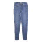 LEVI'S 720 Womens Slim Blue Denim Medium Jeans W25 L30 Stretch Cotton Blend