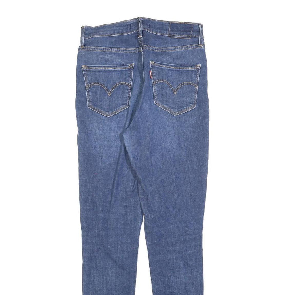 LEVI'S 720 Womens Slim Blue Denim Medium Jeans W25 L30 Stretch Cotton Blend