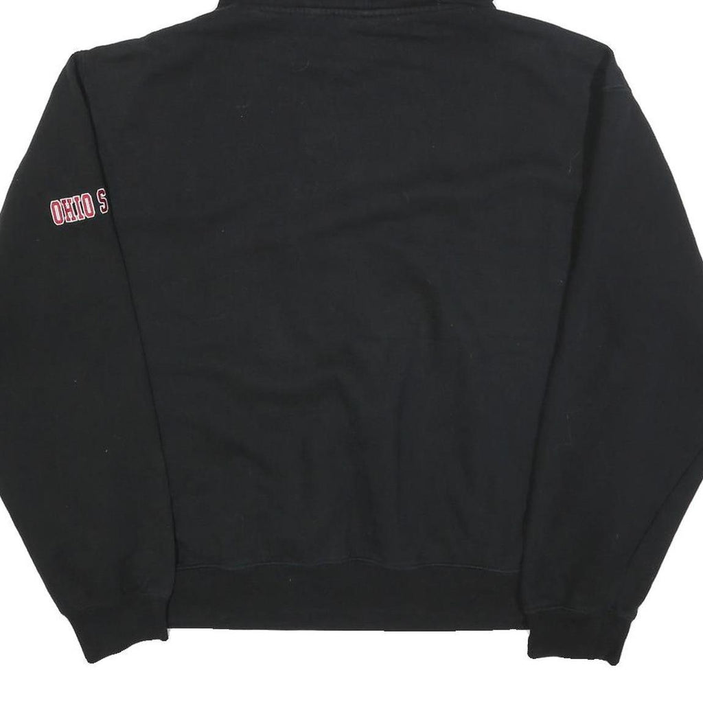 STADIUM Mens Black & Red Hoodie XL Ohio State Logo Cotton Blend Pullover