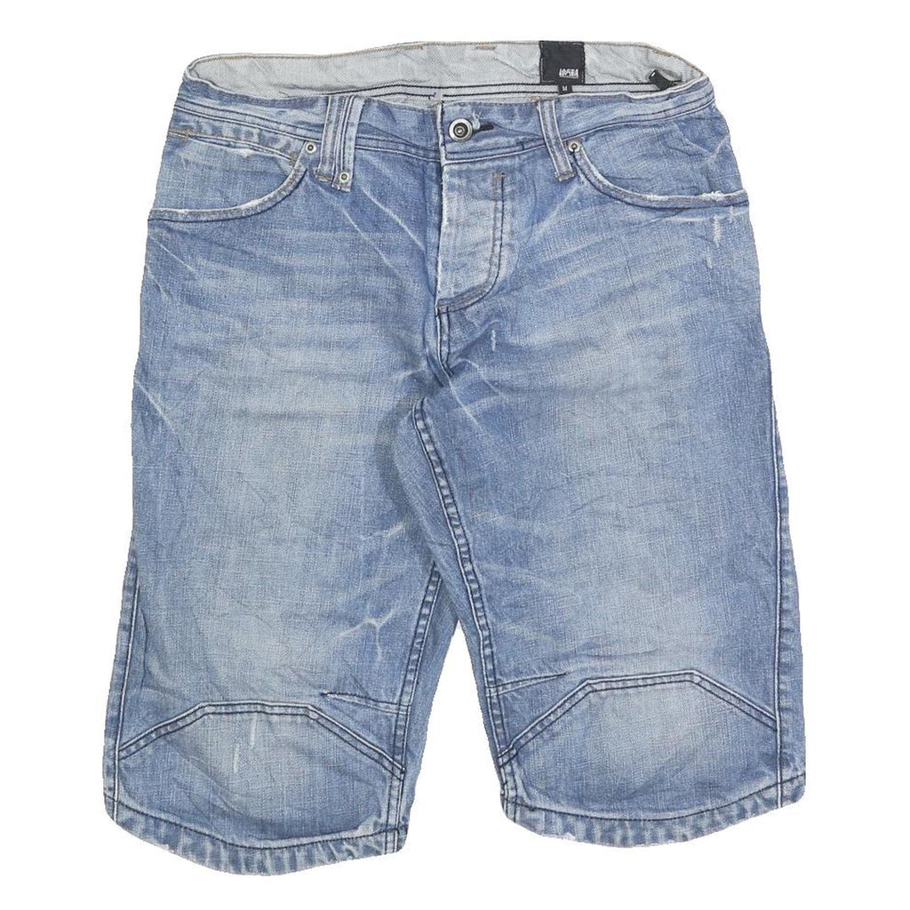 JACK & JONES Mens Shorts Blue Denim Regular M W32 Casual Cotton Blend