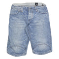 JACK & JONES Mens Shorts Blue Denim Regular M W32 Casual Cotton Blend