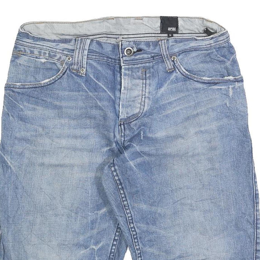 JACK & JONES Mens Shorts Blue Denim Regular M W32 Casual Cotton Blend