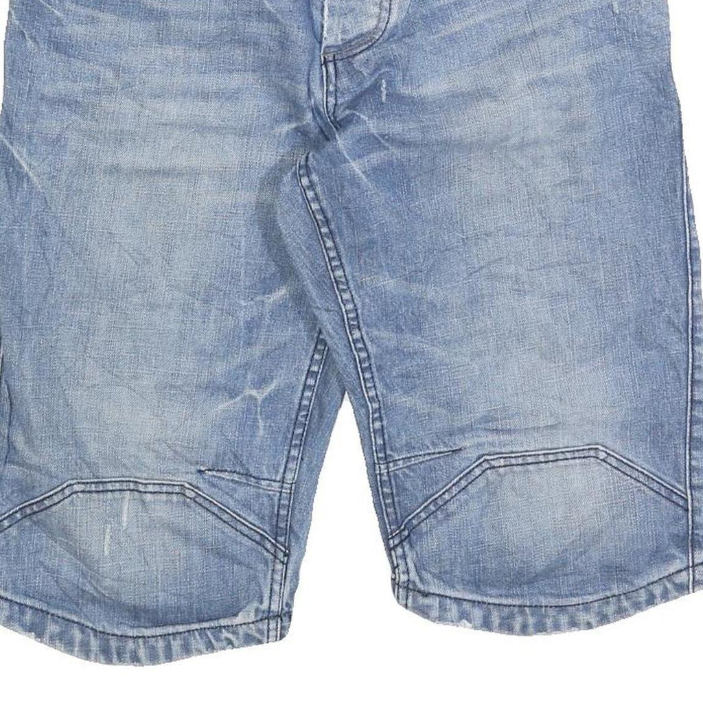 JACK & JONES Mens Shorts Blue Denim Regular M W32 Casual Cotton Blend