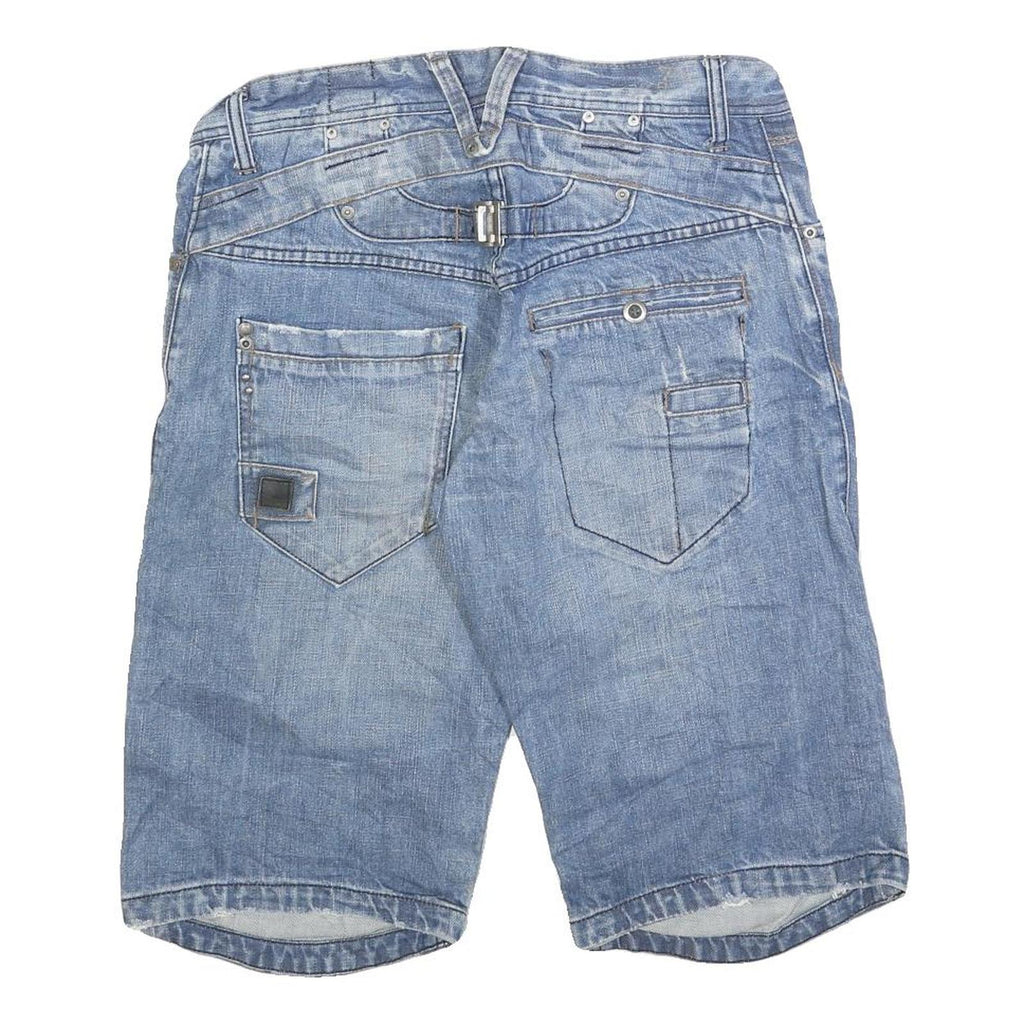 JACK & JONES Mens Shorts Blue Denim Regular M W32 Casual Cotton Blend