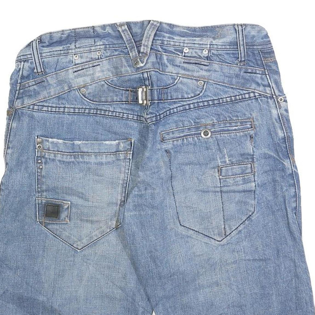 JACK & JONES Mens Shorts Blue Denim Regular M W32 Casual Cotton Blend