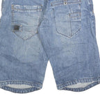 JACK & JONES Mens Shorts Blue Denim Regular M W32 Casual Cotton Blend