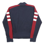 ADIDAS Womens Navy Blue & Maroon Zip Jacket S Cotton Blend Sport Casual