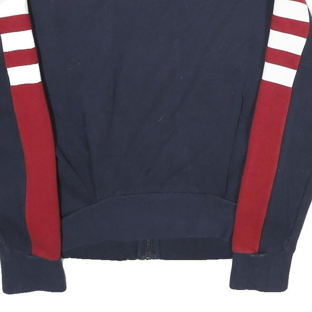 ADIDAS Womens Navy Blue & Maroon Zip Jacket S Cotton Blend Sport Casual
