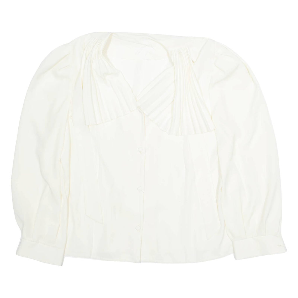 Womens Bardot Shirt Cream Long Sleeve M