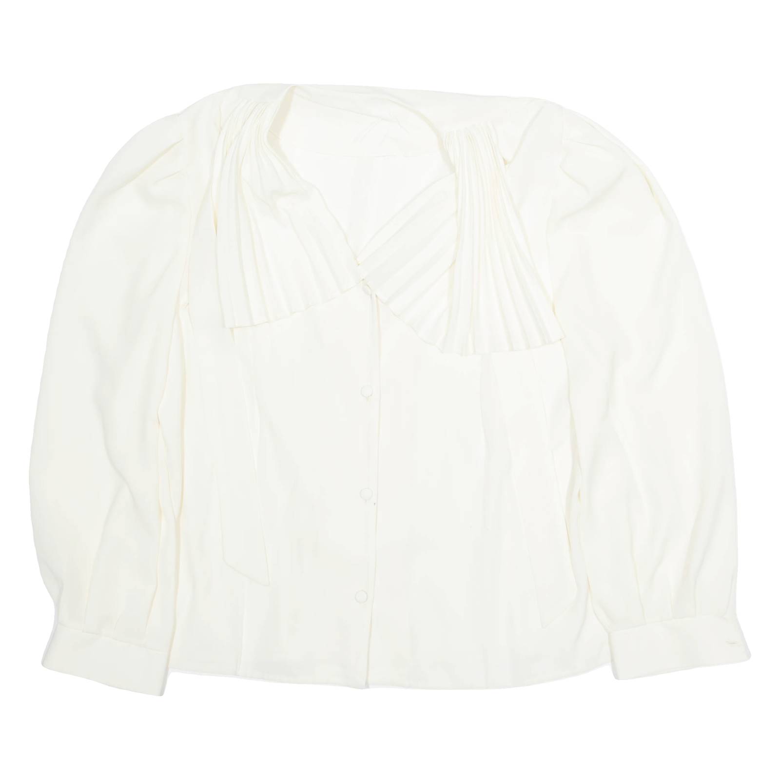 Womens Bardot Shirt Cream Long Sleeve M